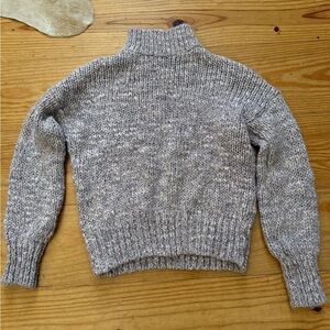 Melrose and Market Light Purple/Gray Chunky Knit Turtleneck Sweater